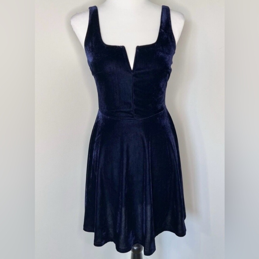 Aqua Blue Sweetheart Fit and Flare Mini Dress